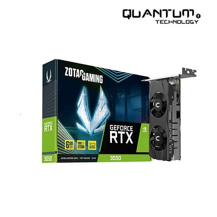 Zotac Gaming GeForce RTX 3050 LP 6GB GDDR6 Graphics Card with Dual Fans