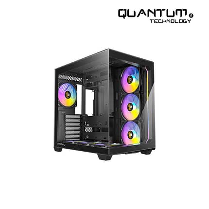 Antec C5 7 Fan ARGB gaming case with 7 pre-installed ARGB fans and tempered glass side panel.